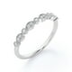 thumbnail image 3 of JeenMata Anillo de Bodas con Diamantes de 0,25 Uds - Banda Festoneada - Banda de Bodas Milgrain - Oro Blanco de 10 K, 3 of 6