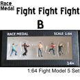 thumbnail image 2 of 1:64 Scale Race Medal Figures Diorama Outdoor Fighting Baseball Bat Model Gift, 2 of 2