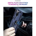 thumbnail image 3 of Grade Blue Case for Samsung Galaxy S20 FE 5G, Heavy Duty Shockproof Phone Case with 360 Metal Rotating Ring Kickstand Holder , Compatible with  Car Mount, 3 of 9