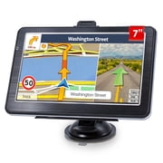 URFRU 7 inch GPS Navigation with Offline Maps for Truck, RV, Pickup and Car