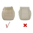 thumbnail image 2 of Driver Bottom Leather Seat Cover for Mercedes-Benz C250 C300 C350, Tan Microfiber Leather, 2 of 5