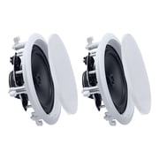VEVOR In Ceiling Speakers, 8", In-Ceiling & In-Wall Speaker System, Hi-Fi Sound, 150W Peak, 2-Way Flush Mount Speakers, for Damp Humid Placement, Home Theater, Living Room, or Covered Patio, 1 Pair
