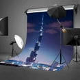 thumbnail image 2 of ABPHOTO Polyester 5x7ft Dubai Tower Backdrop Dubai Tower Famous Building Photography Background and Studio Photography Backdrop Props, 2 of 5
