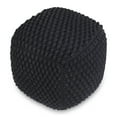 thumbnail image 3 of Loft Lyfe Pouf en Coton Yousuf, Noir, 3 of 6