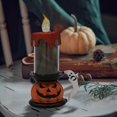thumbnail image 2 of Halloween LED Pumpkin Candle Light Flameless Energy Saving Plastic Desktop Ornament for Home Party Centerpiece, 2 of 4
