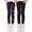 2PCS(D+E), variant on Kids Toddler Girls Leggings Warm Thick Fleece Lined Fall Winter Skinny Pants Teenage Child 3-13 Years