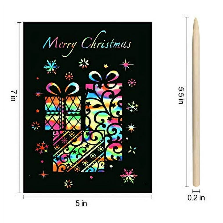 RMJOY Art-Craft Scratch Paper for Girls: Rainbow Magic Art Drawing Pads Leaning Supplies Set for Kids Teen 4-12 Years Old Preschool Girl Toy Game Gift
