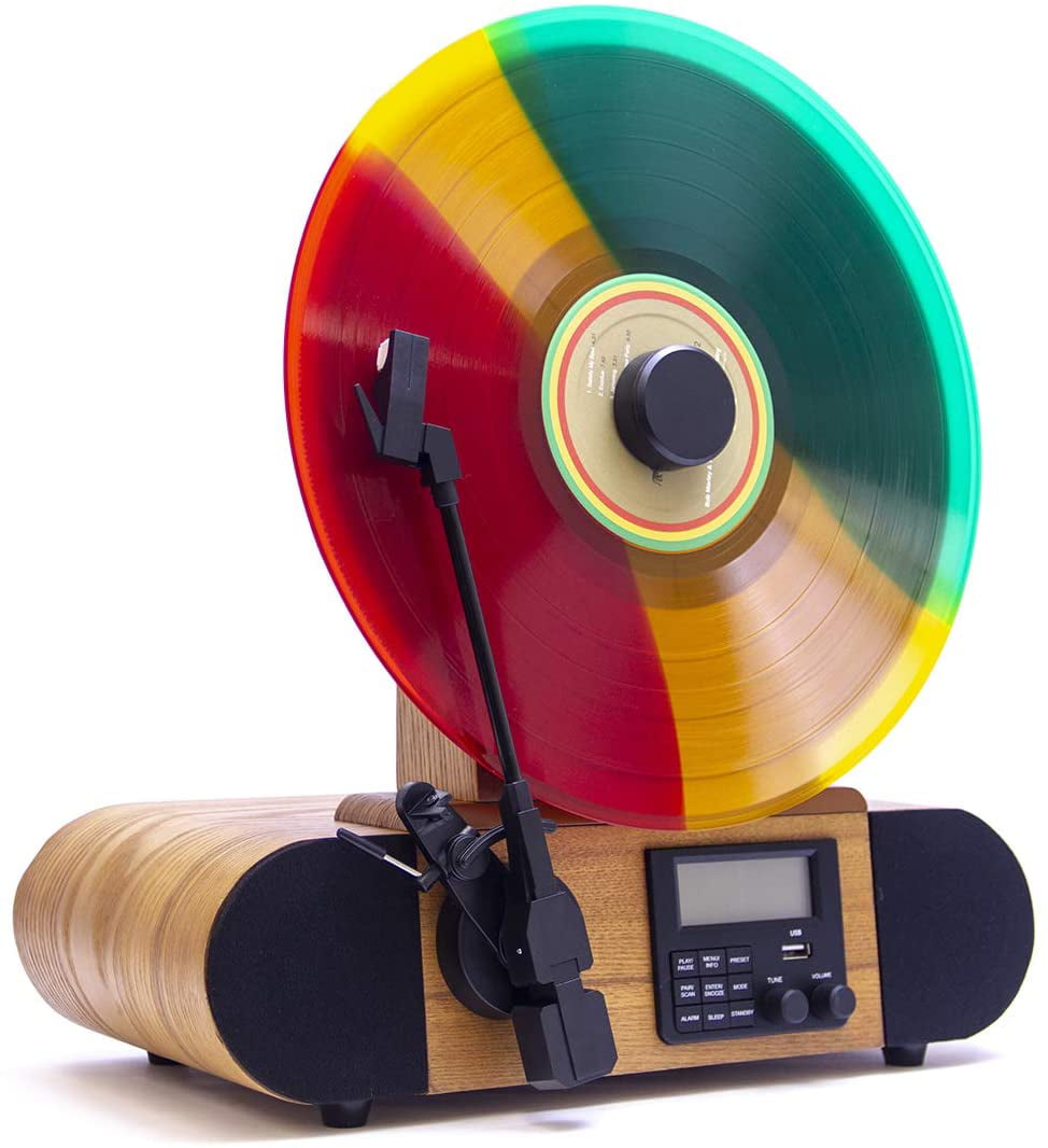 Fuse Vert Vertical Vinyl Record Player with Audio Technica Cartridge ...