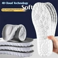thumbnail image 2 of Insoles, Insoles for Men, 4d Cloud Technology Insole, Insoles for Women Black,Super Soft Insole for Women Men, Ultra Comfort U-Shape Memory Foam Insoles-Black||, 2 of 9