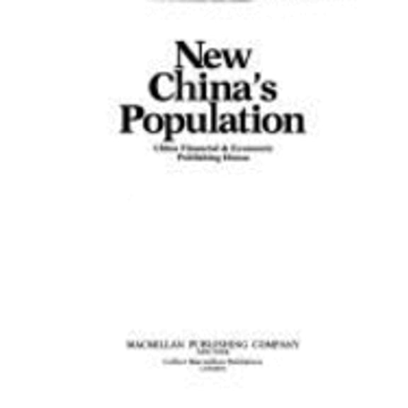 Pre-Owned New China's Population (Hardcover 9780029054710)