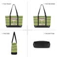 thumbnail image 6 of FORMRS Canvas Laptop Tote Bag for Women with 15.6" Computer Compartments Shoulder Handbag, Black Martini, 6 of 7