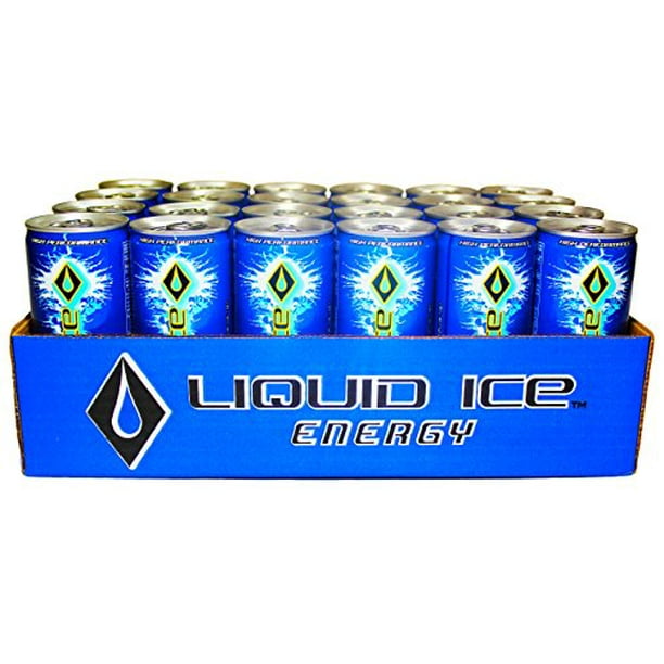 Liquid Ice Energy Drink Regular, 8.3Ounce Cans (Pack of 24) Walmart