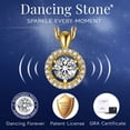 thumbnail image 5 of MomentWish 14K Gold Plated Necklace Round Cut Moissanite Dance Pendant Necklace for Anniversary Christmas Valentines, 5 of 8