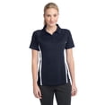 thumbnail image 1 of Polo Sport-Tek® Ladies PosiCharge® Micro-Mesh Colorblock. LST685 deporte-tek LST685, 1 of 1