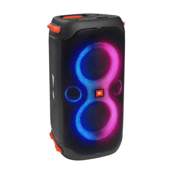 JBL PartyBox 110 Portable Speaker with 160W Powerful Sound, Built-in Lights, Splashproof Design, Black