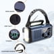 thumbnail image 2 of Banco Emergencia Solar Hugtrwg Alarma SOS LED AM FM Radio Meteorológica Azul, 2 of 9
