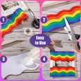thumbnail image 4 of Tablón de anuncios con bordes AWIZOM Rainbow festoneados, 99 pies x3, 4 of 7