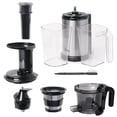 thumbnail image 5 of Shine Kitchen Co SJV-107-A Exprimidor de masticación lenta de prensa en frío, acero inoxidable, 5 of 5