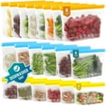 thumbnail image 1 of Reusable Storage Bags, Reusable Freezer Bags with Double Zipper (Reusable Ziplock Bags for Storage Lunch Bags), 1 of 6