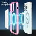 thumbnail image 3 of Case Compatible with iPhone 13 Pro Max Case, Compatible with MagSafe Wireless Charging, Transparent Anti-Scratch Back Shockproof Protective Slim Thin Phone Case Cover, Translucent Pink, 3 of 16