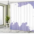 thumbnail image 4 of Ambesonne Vintage Shower Curtain, Grunge Look Watercolor Art, 69"Wx84"L, Ceil Blue, 4 of 4