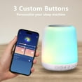 thumbnail image 6 of UniMall White Noise Sound Machine for Sleep Portable Sound Machine with 30 Soothing Sounds 12 Night Light Colors 4 Timer Sleep Machine for Baby Adults, Smart App Control, Touch Control, 6 of 14