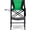 Black/Olive Green, variant on Yuanmin 31" Extra Tall Director Chair w/Side Table, Heavy-Duty Steel Frame Portable Folding Bar Stool w/Storage Pockets, for Makeup Artist, Salon, Studio, Camping, 300 lbs Capacity (Navy)