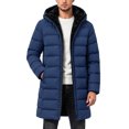 thumbnail image 6 of Men's Winter Puffer Jacket Zippered Hooded Warm Thick Padded Parka Coat Outerwear with Pockets, 6 of 10