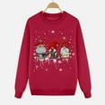 thumbnail image 4 of Fiaer Matching Family Christmas Sweatshirts Crew Neck Funny Graphic Pullovers Plus Size Long Sleeve Warm Tops Kid 120, 4 of 6