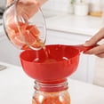 LIFKOME 2 Pack Red PP Plastic Wide Mouth Funnels, Lab and Kitchen ...