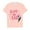 Pink, variant on Wangkekeji Kids New Year 2025 Printed Short Sleeve T Shirt Tops Casual Girls Tops