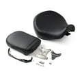 thumbnail image 2 of NS Front Driver Cushion Rider Pillion Rear Passenger Seat Black Synthetic Leather for Shadow Aero VT750C 04-13-24 Motorbike, 2 of 10