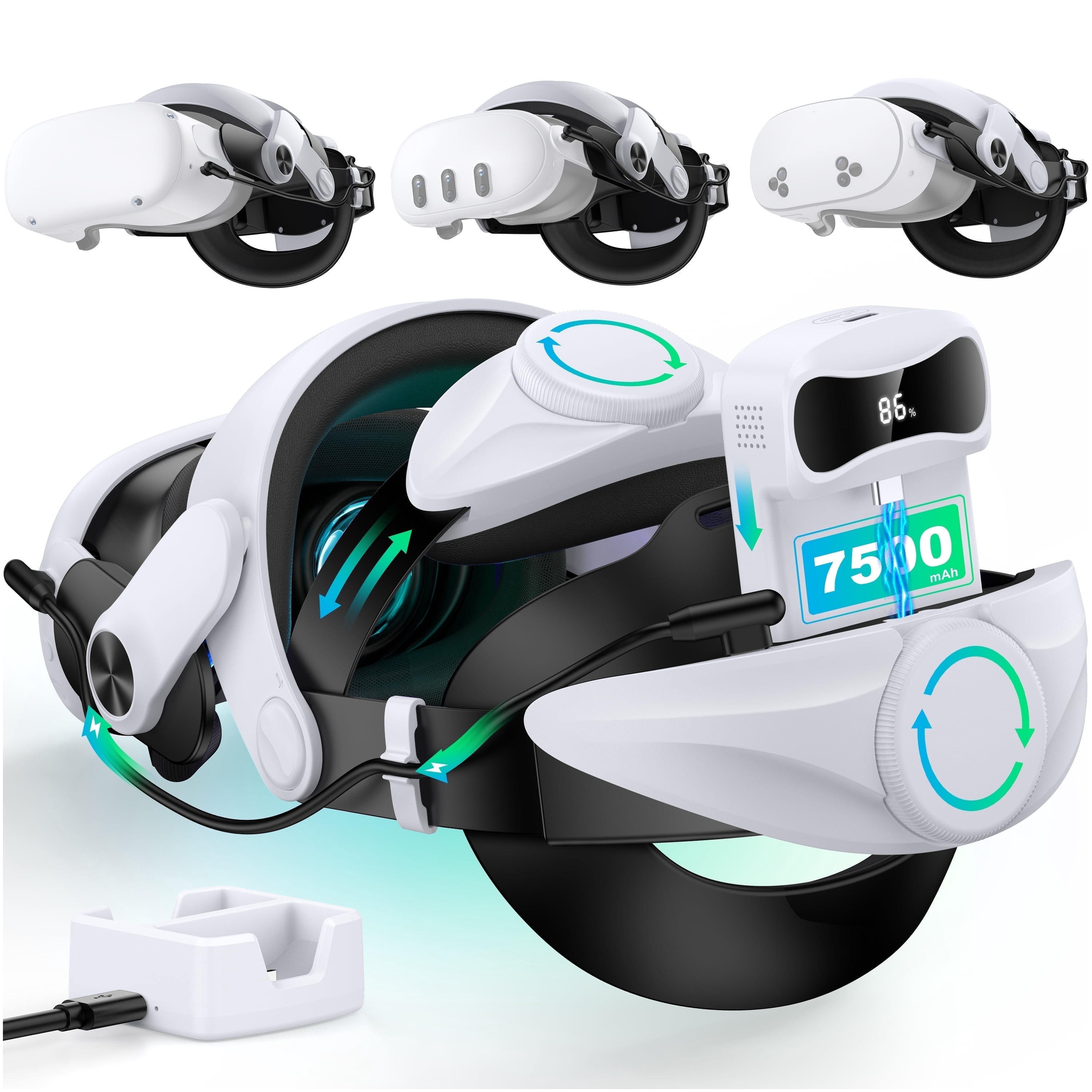 Free Shipping! BOBOVR Head Strap with 10000mAh Battery and Air