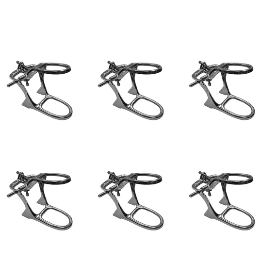 Set of 6 Dental Articulator High Arch Chrome Articulators - Made in South Korea