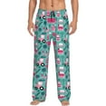 thumbnail image 2 of Kdxio Excavator Print Men's Sleep Pajama Pant Lounge Pants with Pockets, 2 of 8