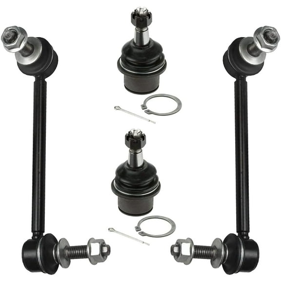Detroit Axle - 4pc RWD Front Sway Bar Links Lower Ball Joints Replacement for Chrysler 300 Dodge Charger Fits select: 2005-2006 CHRYSLER 300C TOURING, 2010 DODGE CHARGER SXT
