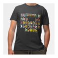 thumbnail image 1 of Playera Super Mario Nintendo Talla G Manga Corta con Estampado Tabla Periódica y Personajes Gris Oxford, 1 of 3