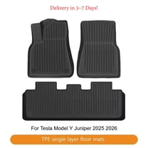 TPE Car Floor Mats For Tesla Model Y Juniper 2025 2026 Odorless Non - Slip Trunk Liners Durable Backrest Cushion Wear - Resistant Cargo Protective Pads