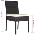 thumbnail image 2 of vidaXL Patio Dining Chairs 4 pcs Poly Rattan Black, 2 of 5