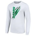 thumbnail image 2 of Men's Starter White Dallas Stars Color Scratch Long-Sleeve T-Shirt, 2 of 3