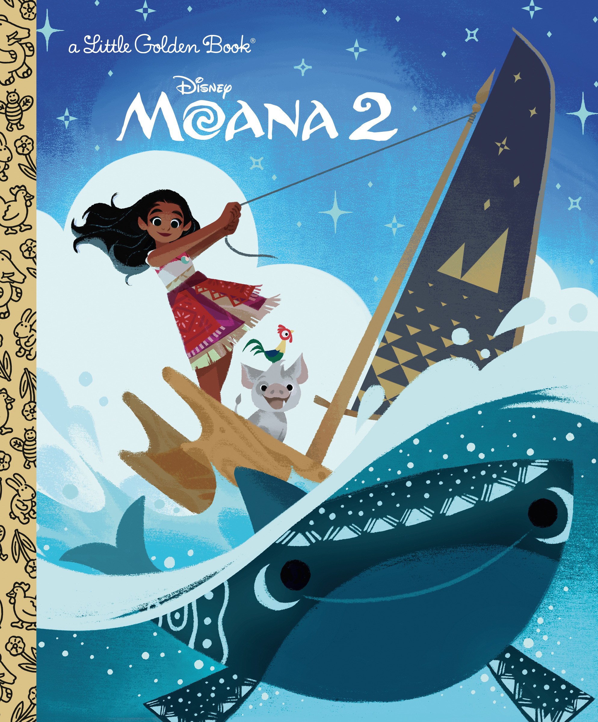 Disney Moana 2 Little Golden Book (Hardcover)