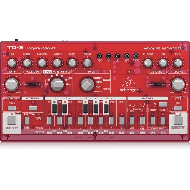 Sintetizador analógico de líneas de bajo Behringer TD-3-SB con VCO, VCF
