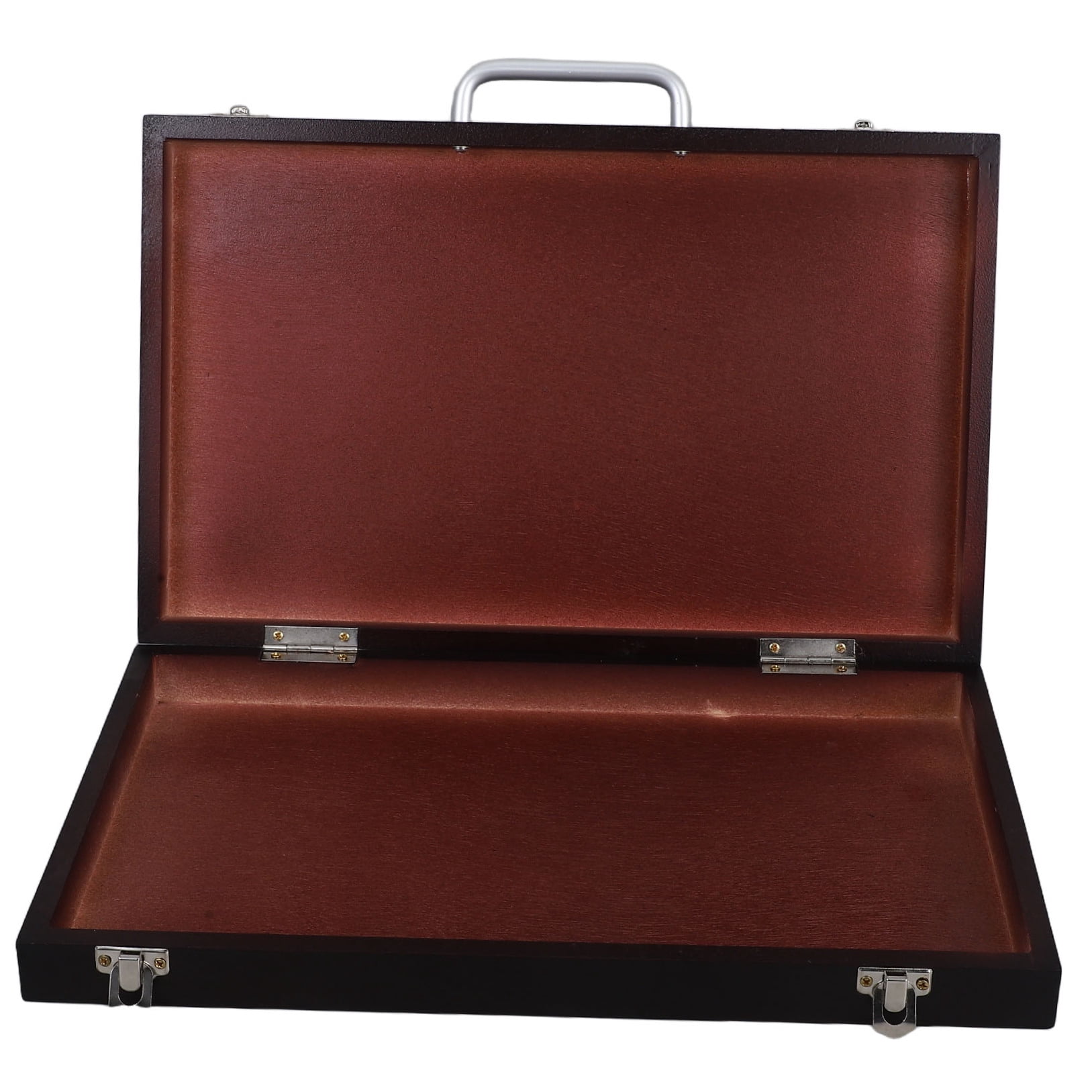 ETHZZLE Wood Watercolor Palette Portable Paint Box with Lid and Pen Holder for Painting