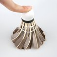 thumbnail image 3 of YOPTOP 12Pcs Training Sport Goose Feather Shuttlecocks Birdies Badminton Ball Game, 3 of 10