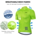 thumbnail image 3 of Chaquetón Lixada Hombres Ciclismo Jersey Conjunto Transpirable Manga Corta Bicicleta Camisa con Pant Lixada Chaquetón, 3 of 7