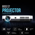 thumbnail image 2 of Boss 4K UHD 3D Android Smart Projector, 7000 Lumens Portable Home Theater Projector, 2 of 8