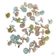 thumbnail image 1 of KLKCMS 100 Pcs Lots Mini Fermoirs, Attaches en Métal pour Scrapbooking, 1 of 9