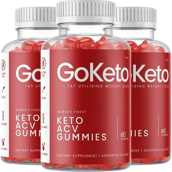 3 Pack Go Keto Gummies, GoKeto 180 Gummies