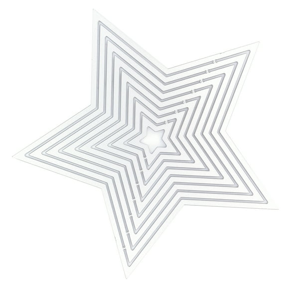 Dies For Card Making, Etched Dies Metal Cutting Die Die Cuts For Card Making Five-pointed  For Embossing For Paper Cards