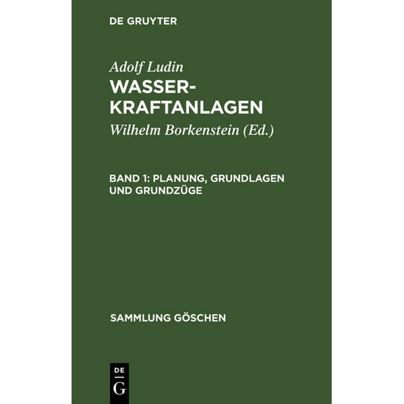 Sammlung Göschen Planung, Grundlagen und Grundzüge, Book 665, (Hardcover)